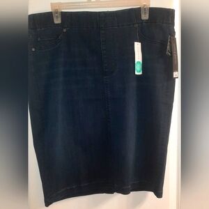 Brand new skirt. Size 16W Liverpool brand. Indigo color.